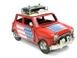Diecast Model Mini Cooper Racer Klasik - ( Vintage , El Yapımı)