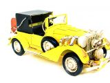 Diecast Model Nostaljik Metal Araba  Üstü Açık Bavullu - ( Vintage , El Yapımı)