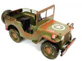 Diecast Model Askeri Arazi Jipi Amerikan   - ( Vintage , El Yapımı)